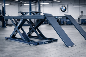 Elevador de Tijera KOENG KLX-5500A de 5.5 Toneladas con Viga de Elevación para Talleres de Alineación de Ruedas - Product Image 3