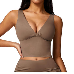 Ropa Deportiva al por Mayor, Sujetador Deportivo Corto, Premium, Cómodo, Elástico, Transpirable, de Alta Sujeción, para Gimnasio y Entrenamiento - Product Image 5