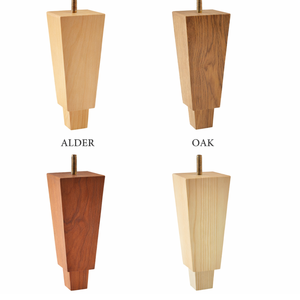Patas de Muebles Cónicas de Madera, Cuadradas, de Repuesto para Sofá, Silla, Gabinete, Cama, Aparador, Armario - Product Image 1