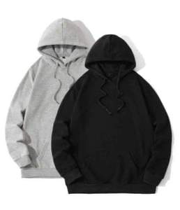 Nueva Sudadera con Capucha Personalizada con Logotipo, Lisa, para Gimnasio, con Cierre, Negra, 100% Algodón, Estilo Hip Hop, para Invierno, para Hombre - Product Image 2