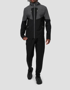 Trajes Deportivos Personalizados al por Mayor para Hombre, Conjuntos de Chándal con Cremallera para Entrenamiento, Chaqueta Cortavientos de Poliéster y Pantalones de Chándal de Nylon - Product Image 3