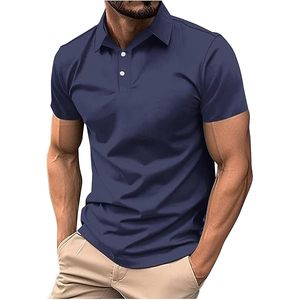 Polo de sport moderne prêt pour la gym, chemise de golf à manches courtes pour l'été, tenue confortable pour tous les jours, mode décontractée - Product Image 1