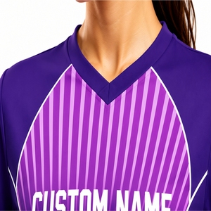 Maillot de sport pour équipe féminine, maillot de sport pour femmes, t-shirt de sport par sublimation, maillot personnalisé avec nom, tissu à séchage rapide, t-shirt pour femmes - Product Image 6