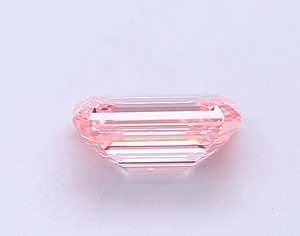 Diamant rose intense fantaisie de 0,98 carat, taille émeraude, cultivé en laboratoire CVD, clarté SI1, excellente taille, pierre précieuse non montée pour la création de bijoux - Product Image 3
