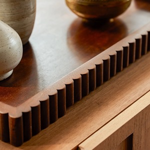 OEM ODM Custom Wooden Serving <b>Tray</b> Premium Solid Wood Butler Tea Coffee Display Board - Product Image 1