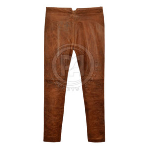 Customized Top Design High Quality Men Leather Pants Men Winter Wear Outdoor Leather Pants - Product Image 2