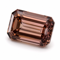 Diamante Suelto CVD Marrón de 1ct, Corte Esmeralda, Excelente Calidad, para Fabricantes de Joyería, Origen India