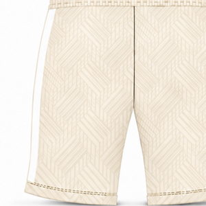 Shorts de sport beiges personnalisés pour l'entraînement athlétique, la gym, la course, avec cordon de serrage, séchage rapide, respirants, performance, ensemble uniforme d'équipe - Product Image 3