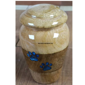 Urnes funéraires en bois gravées de style américain pour cendres humaines, finition polie, personnalisables et durables, vente en gros - Product Image 2