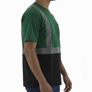 Camisa de Trabajo de Construcción para Hombre, Personalizada 2026, de Alta Visibilidad, Reflectante, de Poliéster Antiarrugas, de Manga Corta - Product Image 2
