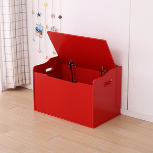 Boîte à jouets en bois rouge avec <span class=keywords><strong>banc</strong></span> <span class=keywords><strong>de</strong></span> <span class=keywords><strong>rangement</strong></span> intégré, <span class=keywords><strong>coffre</strong></span> <span class=keywords><strong>de</strong></span> <span class=keywords><strong>rangement</strong></span> en bois pour enfants, organisateur <span class=keywords><strong>de</strong></span> jouets pour tout-petits et chambre d'enfant avec couvercle rabattable - Product Image 6