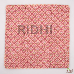 Funda de Almohada Floral Boho Estampada a Mano 100% Algodón Ridhi, Venta al por Mayor para Uso en Hogar y Hotel, para Dormitorio y Sofá - Product Image 2