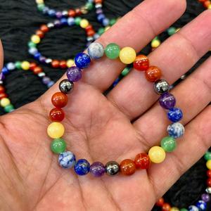 Natural 7 Chakra Crystal Beaded <b>Bracelet</b> Healing Energy Stone Stretch <b>Bracelet</b> Reiki Yoga Jewelry Gift For Women Men - Product Image 5