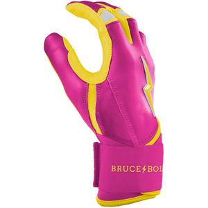 Guantes de Bateo Bruce Bolt de Cuero Cabretta de Primera Calidad, Diseño de Puño Largo 100% de Calidad - Product Image 3