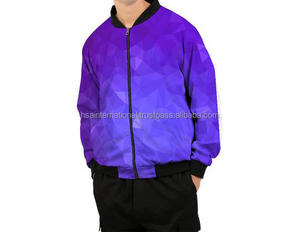 Blousons bombardiers pour hommes personnalisés, chauds pour l'hiver, avec impression par sublimation et style Hip Hop décontracté et col montant, vente en gros - Product Image 4