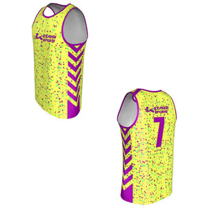 Maillot de basket-ball imprimé par sublimation, style sportif, best-seller en ligne, prix abordable - Product Image 3