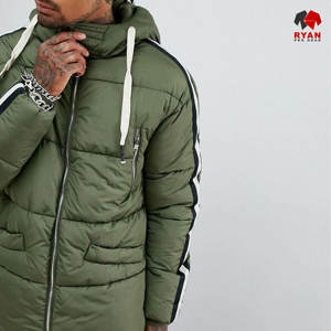 Veste matelassée d'hiver pour homme Ryan Pro Gear, design personnalisé, avec tissu extérieur en nylon - Product Image 2