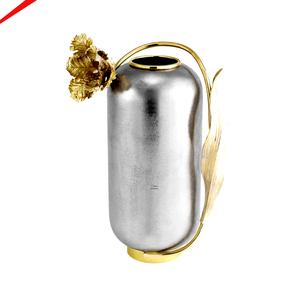 Vintage Stylish Simple Modern Metal Aluminum Flower Vase Living Room Garden Wedding Decoration - Product Image 2