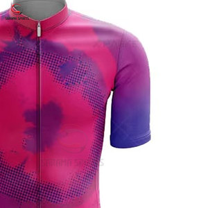 Vente en gros de maillots de cyclisme personnalisés OEM pour hommes, ensemble de vêtements de vélo à manches courtes avec poche pour hommes - Product Image 5