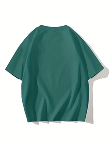 Camisetas Premium con Estampado Gráfico Lavado al Ácido, Corte Holgado, Logotipo Personalizado, Estilo Vintage, Ropa Casual Urbana de Algodón para Hombre - Product Image 2