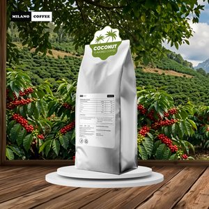 กาแฟมิลาน พรีเมี่ยม รสชาติมะพร้าว 1 กก. อาราบิก้า คั่วกลาง บดละเอียด - Product Image 6
