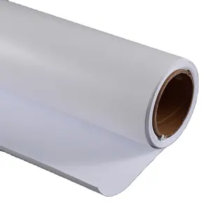 Matériau en PVC vinyle imprimable à jet d'encre à haute adhérence pour surface rugueuse en béton