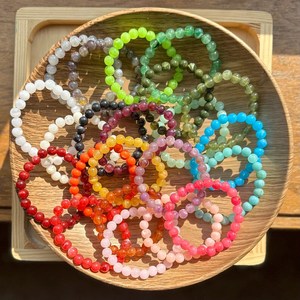 Pulseras Elásticas de Cuentas de Resina Coloridas, Hechas a Mano, Apilables, de Moda para Mujer, Regalo, Manualidades, Accesorios - Product Image 1