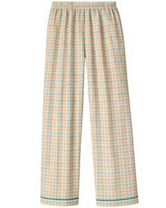 Ensemble de pyjama pour femmes à carreaux multicolores personnalisés, manches longues, boutons, vêtements de nuit doux et respirants en coton, ensemble de détente deux pièces - Product Image 5