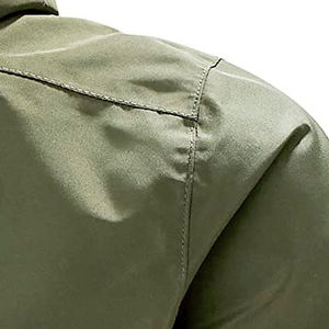 Chaqueta Impermeable para Hombre, Cortavientos con Capucha, Chaqueta Deportiva de Secado Rápido para Todas las Estaciones - Product Image 6