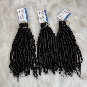 Precio al por mayor Black Steam Kinky Curl Weft 100% Extensiones de cabello vietnamita de alta calidad sin desprendimiento sin enredos Listo para enviar - Product Image 5