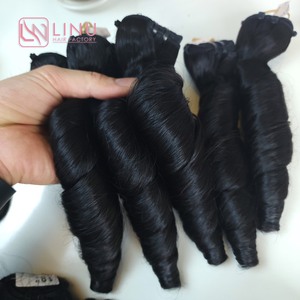 Primavera Curl Color Natural Humano Vietnamita Color Natural Precio de Fábrica Extensiones de Cabello - Product Image 3