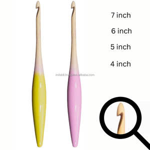 Crochet ergonomique en bois personnalisé au prix du fabricant, outils de tricotage, prise confortable pour les artisans professionnels et amateurs - Product Image 4