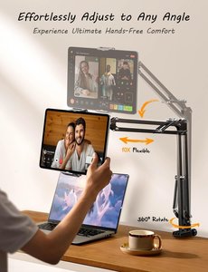 Lisen phổ cổ ngỗng máy tính bảng điện thoại chủ cho giường bàn phù hợp với 4-13 inch các thiết bị như iPad Pro không khí mini Kindle iPhone - Product Image 4