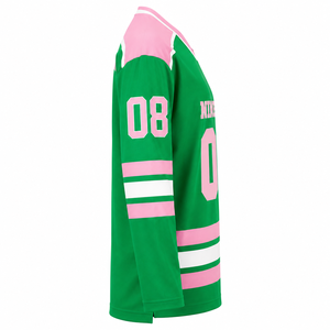 Maillot de football vert personnalisé en polyester respirant, coupe ample, surdimensionné, imprimé, pour équipe sportive - Product Image 2
