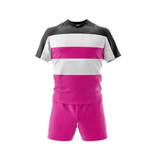 ชุดรักบี้โพลีเอสเตอร์น้ำหนักเบาแห้งเร็วระบายอากาศได้ดีทนทานชุดกีฬาฝึกซ้อมทีมสำหรับผู้ชายผู้ใหญ่ - Product Image 1