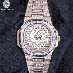 Charm_Jewels Luxury Stainless Steel <b>Watch</b> 38mm Round Dial Analog Quartz Movement Unisex Fashion Bracelet with Sapphire Window - Product Image 1