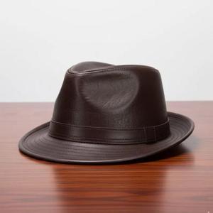 Casquette en cuir 100% authentique pour homme, accessoires, couleur noire, chapeaux en cuir personnalisés, qualité supérieure, chapeaux de cowboy, style européen - Product Image 4