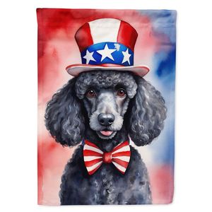 Multicolor Patriotic American <b>Garden</b> <b>Flag</b> Black Poodle Mailbox Decorative Yard Banner for Patio Artwork for Flower Beds Any Size - Product Image 1