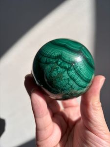 Top Grade Natural Green Malachite Agate Gemstone Sphere Ball Polished <b>Quartz</b> for Feng Shui Healing & Meditation - Product Image 3