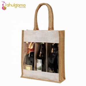 Bolso de yute de lino con logotipo personalizado 2024, bolso de viaje de tela de algodón con asa de cuerda, regalo de moda no impreso con letra - Product Image 3