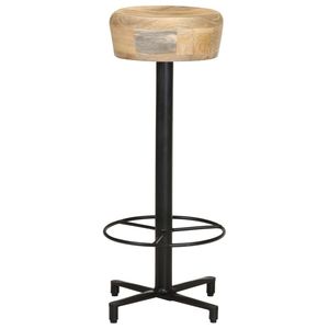 Ensemble de 2 tabourets de bar en bois naturel - Product Image 3