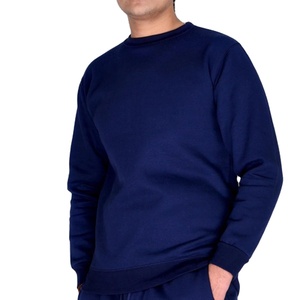 เสื้อสเวตเตอร์แบบสวมหัวสำหรับผู้ชายผ้าฝ้าย100% พิมพ์ลายโลโก้ด้านหน้าแบบปกติ - Product Image 2