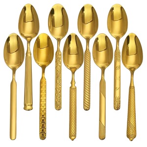 Juego de Cubiertos de Acero Inoxidable Plateado en Tonos Cálidos, Moderno, Sostenible y Duradero para Comidas Familiares Diarias y Fiestas - Product Image 4
