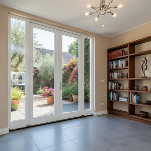 Porte pliante verticale, usage commercial, résidentiel, maison, villa, moderne, aluminium, haute qualité, nouvelle porte pliante haut de gamme - Product Image 6