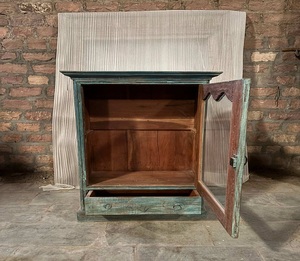 Meuble de cuisine en bois artisanal, armoire de rangement sur pied, organisateur de cuisine, unité de rangement en bois - Product Image 4