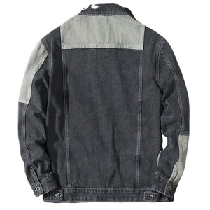 Premium Quality Men's <b>Denim</b> <b>Jackets</b> Unique Vintage Style Breathable Turn-down Collar Spring 100% Cotton Embroidered - Product Image 6