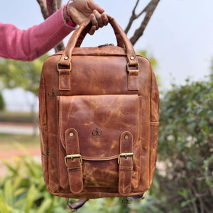 Sac à dos en cuir véritable Crunch sacs multi-usages Offre Spéciale sac d'ordinateur portable en cuir véritable sac à dos sac d'école cahiers - Product Image 1