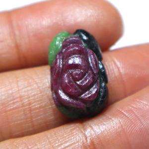 Pierre précieuse naturelle Zoisite rubis sculptée en cabochon, pierre brute lisse faite à la main, fournisseur grossiste pour la bijouterie - Product Image 2