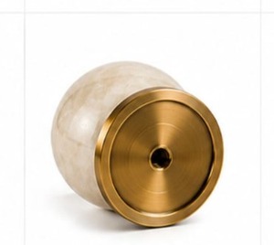 Brûleur d'encens religieux en acier inoxydable Bakhoor Oud Charbon Arôme Crème Base Marbre Doré Écologique Durable - Product Image 6