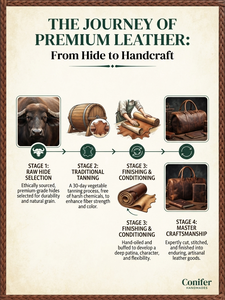 Premium buffalo <b>leather</b> hides sourced for durability and exquisite texture. Perfect for high-end artisanal <b>leather</b> crafting - Product Image 6